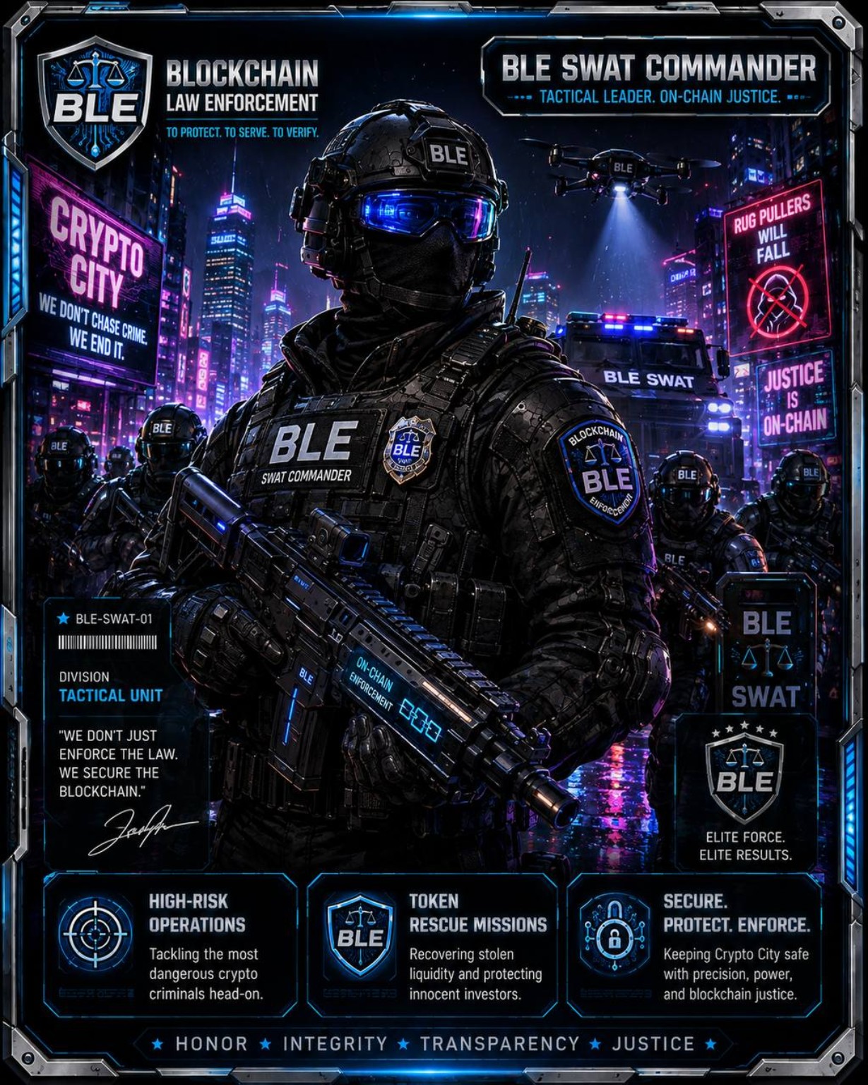 BLE SWAT Commander character
